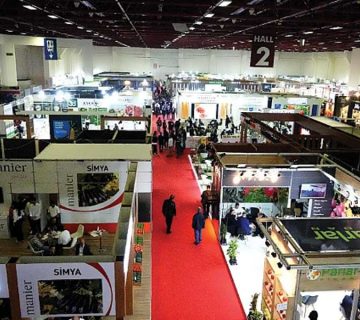 Attending the agricultural exhibition of Antalya city