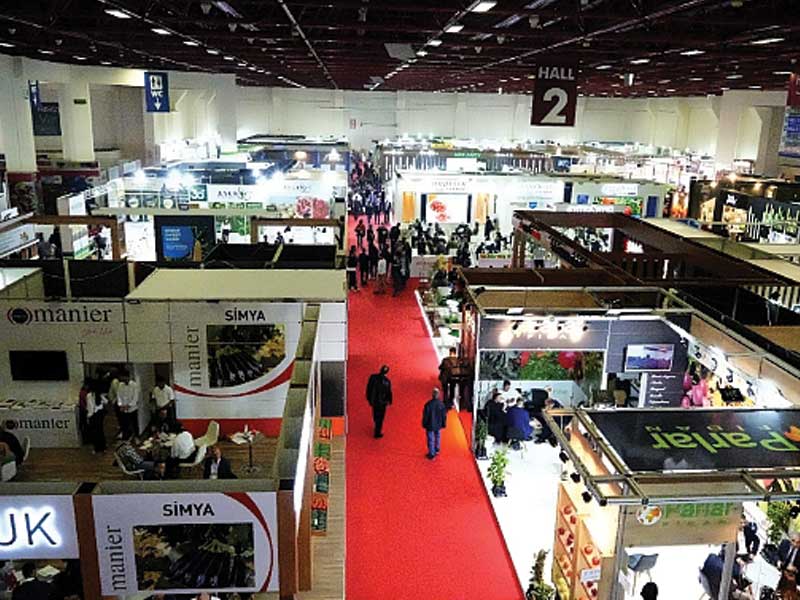 Attending the agricultural exhibition of Antalya city